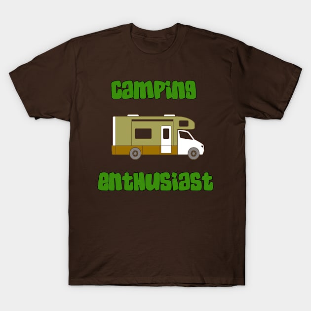 Camping Enthusiast - Class C T-Shirt by DesigningJudy